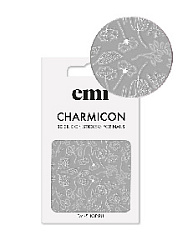 Charmicon 3D Silicone Stickers №177 Цветы белые
